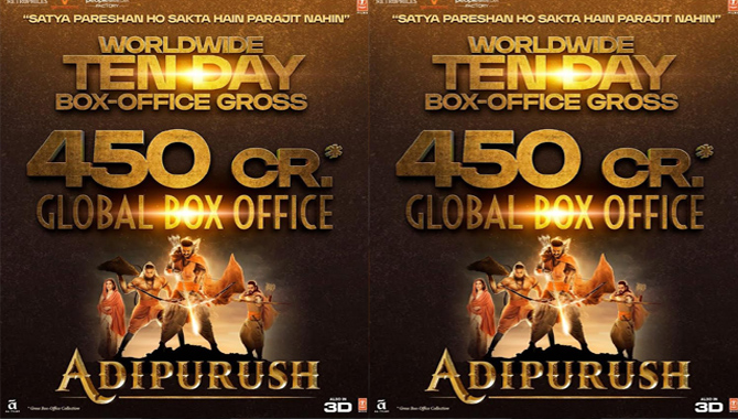 Adipurush Picks Up Strong Pace At The Box Office, Earns Rs 450 Crores Globally in 10 Days