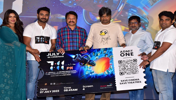 హరీష్ శంకర్ లాంచ్ చేసిన సైన్స్ ఫిక్షన్ యాక్షన్ థ్రిల్లర్ ‘7:11 PM’ థియేట్రికల్ ట్రైలర్‌