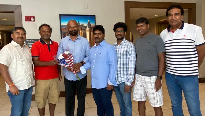 తానా 23వ మహాసభల సందడి… యాంకర్‌ మఖ్దూంకు స్వాగతం