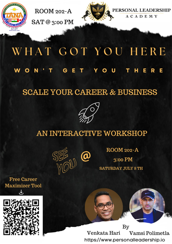 TANA Career & Business Workshop on July 8