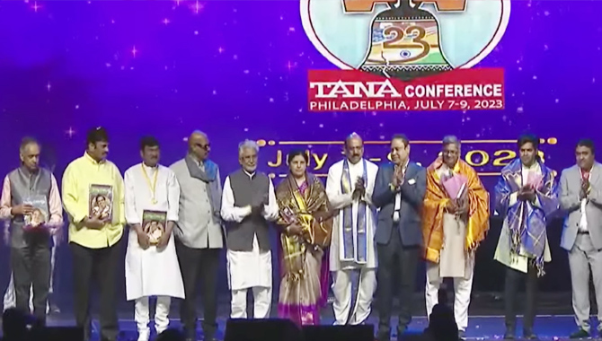 తానా వేదికపై ‘సిరివెన్నెల సమగ్ర సాహిత్యం’ ఆవిష్కరణ