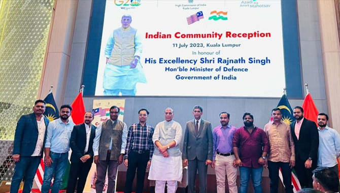 రక్షణ శాఖా మంత్రి శ్రీ రాజ్ నాథ్ సింగ్ మలేషియా పర్యటన 