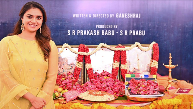 Keerthy Suresh Action thriller Telugu-Tamil Bilingual Movie Pooja Held