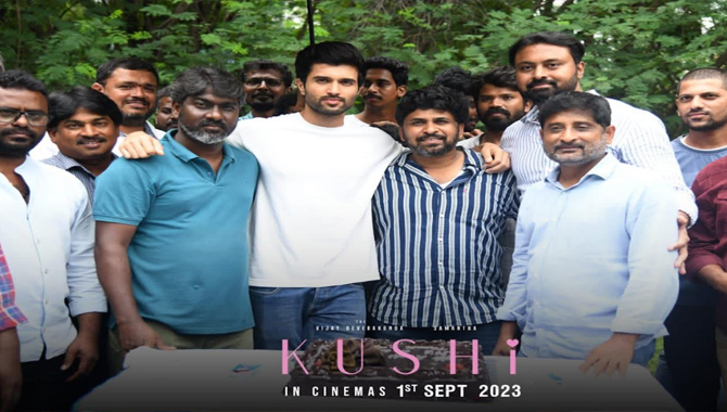 విజయ్ దేవరకొండ, సమంతల ‘ఖుషి’ సినిమా షూట్ పూర్తి..సెప్టెంబర్1న వరల్డ్ వైడ్ రిలీజ్