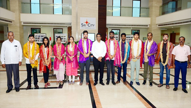 IAS Probationers visit Sri City on a study tour