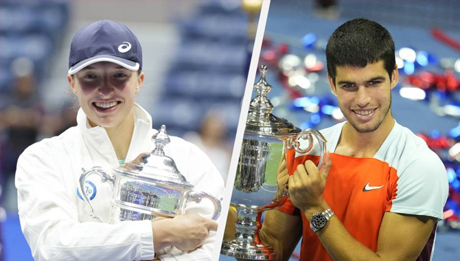 యూఎస్ ఓపెన్ లో అల్కరాజ్, స్వియాటెక్ కు ఎంట్రీ