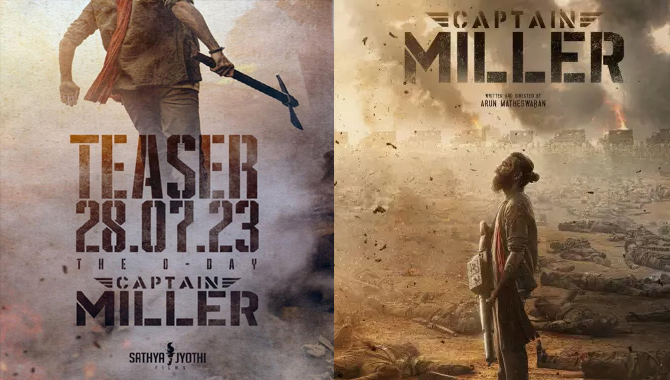 ధనుష్ ‘కెప్టెన్ మిల్లర్’ మోస్ట్ ఎవైటెడ్ టీజర్ జూలై 28న విడుదల