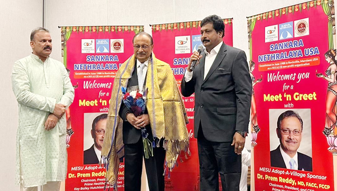 శంకర నేత్రాలయ దాత డాక్టర్ ప్రేమ్ రెడ్డి గారితో మీట్ & గ్రీట్