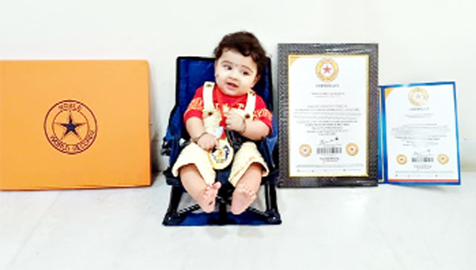 ఆరు నెలల చిన్నారికి అంతర్జాతీయ అవార్డు