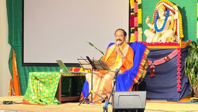 “డాలస్ లో – తానా మరియు కార్య సిద్ధి హనుమాన్ ఆలయం సంయుక్తంగా నిర్వహించిన – బ్రహ్మశ్రీ  డా. గంగాధర శాస్త్రి గారి ‘గీతా గాన ప్రవచనం’ కు అనూహ్య స్పందన!”
