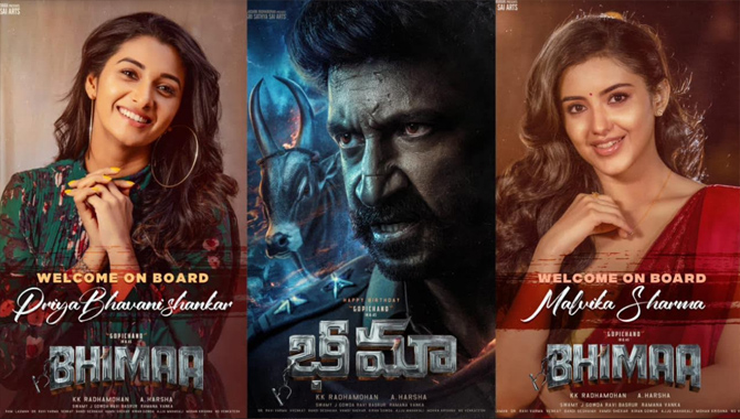 Priya Bhavani Shankar, Malvika Sharma On Board For Macho Star Gopichand ‘Bhimaa’ movie