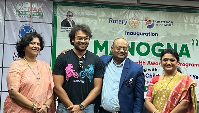 Actor Krishna Chaitanya becomes Brand Ambassador for Rotary Mental Health Initiative