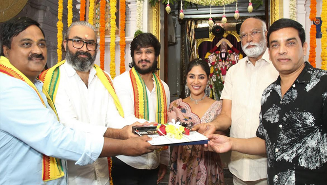 Nikhil, Bharat Krishnamachari, Pixel Studio’s Swayambhu Launched Grandly, Regular Shoot Begins