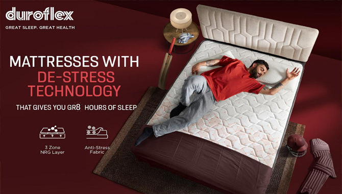 సుదీర్ఘమైన, చురుకైన జీవితం కోసం చక్కని నిద్రను నిర్దారిస్తూ రూపొందించబడిన డ్యూరోఫ్లెక్స్ యొక్క కొత్త TVCతో విరాట్ కోహ్లీ మన ముందుకు రానున్నారు సుదీర్ఘమైన, చురుకైన జీవితం కోసం చక్కని నిద్రను నిర్దారిస్తూ రూపొందించబడిన డ్యూరోఫ్లెక్స్ యొక్క కొత్త TVCతో విరాట్ కోహ్లీ మన ముందుకు రానున్నారు