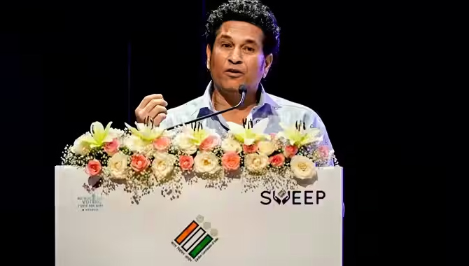ఎలక్షన్ కమిషన్ బ్రాండ్ అంబాసిడర్ గా సచిన్ టెండూల్కర్