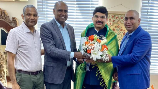 శాన్‌ఫ్రాన్సిస్కో నూతన కాన్సులేట్‌ జనరల్‌ ని అభినందించిన ఆటా ప్రెసిడెంట్ ఎలెక్ట్