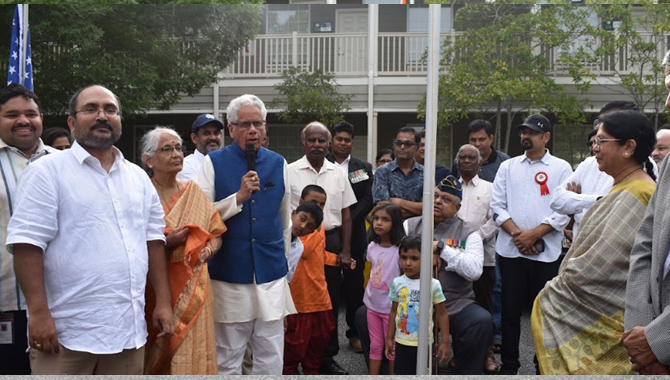 TAMA 77th Indian Independence Day commemorated with huge Public Enthusiasm and Fervor