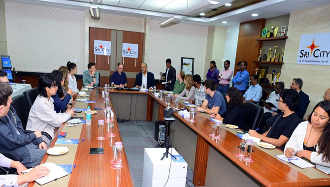 Faculty and Students delegation from Stanford University visits Sri City 
