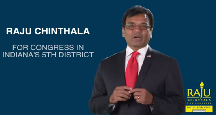 అమెరికా కాంగ్రెస్ బరిలో రాజు చింతల