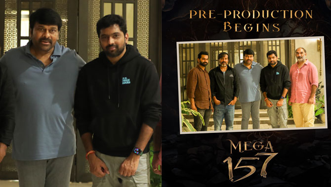 Megastar Chiranjeevi, Vassishta – Mega157 Pre-production Works Begin