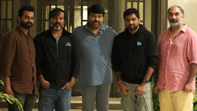 మెగాస్టార్ చిరంజీవి, వశిష్ట – మెగా157 పీప్రొడక్షన్ పనులు ప్రారంభం