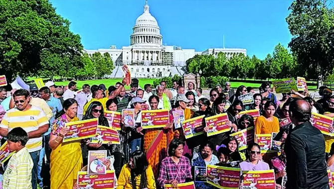 విదేశాల్లో చంద్రబాబుకు సంఫీుభావ ప్రదర్శనలు