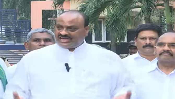 ప్రాథమిక ఆధారాలు లేకుండా అరెస్టు చేశారు : అచ్చెన్న