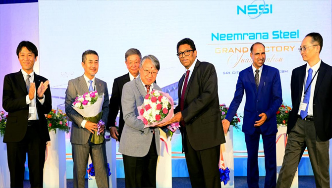 శ్రీసిటీలో నిమ్రాన్ స్టీల్స్ ప్రారంభం శ్రీసిటీలో నిమ్రాన్ స్టీల్స్ ప్రారంభం