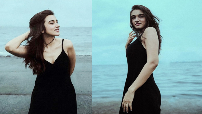 బ్లాక్ డ్రెస్‌లో నువేక్ష సోయ‌గాలు