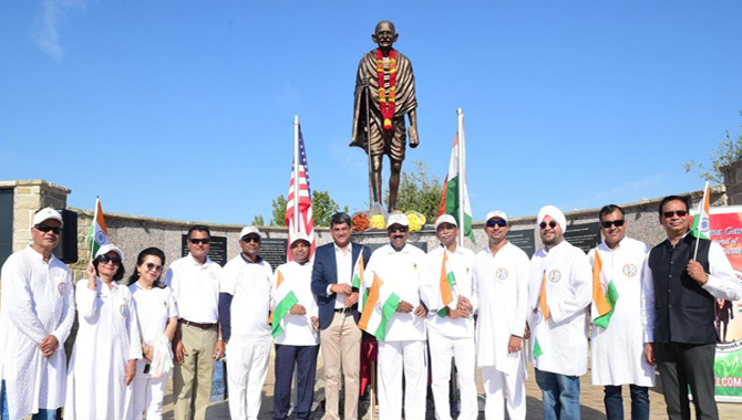 మహాత్మాగాంధీ మెమోరియల్ ఆఫ్ నార్త్ టెక్సాస్ అధ్వర్యంలో గాంధీ జయంతి వేడుకలు