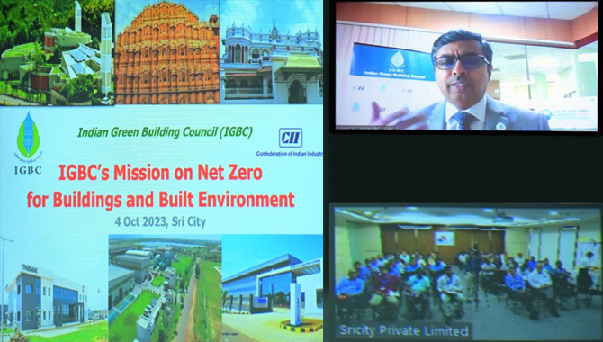 Session on ‘Green & Sustainable practices to achieve net-zero’ held at Sri City