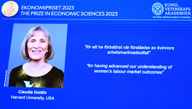 ఆర్థశాస్త్రంలో క్లాడియా గోల్డిన్ కు నోబెల్ పురస్కారం
