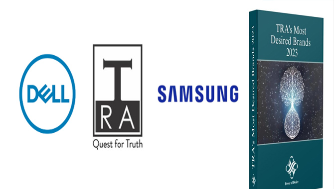 టీఆర్ఏ మోస్ట్ డిజైర్డ్ బ్రాండ్స్ రిపోర్ట్ 2023లో #1 స్థానంలో డెల్ ల్యాప్‌టాప్‌లు