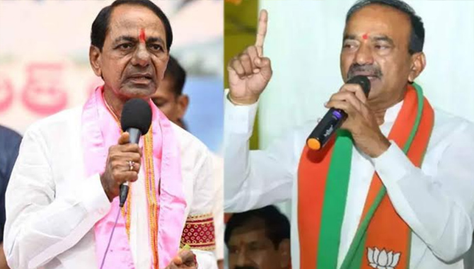 కేసీఆర్… ఈటల… రెండు చోట్ల పోటీ..! తగ్గేదే లే..!!