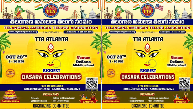 TTA Atlanta Chapter Dasara Celebrations on Oct 28