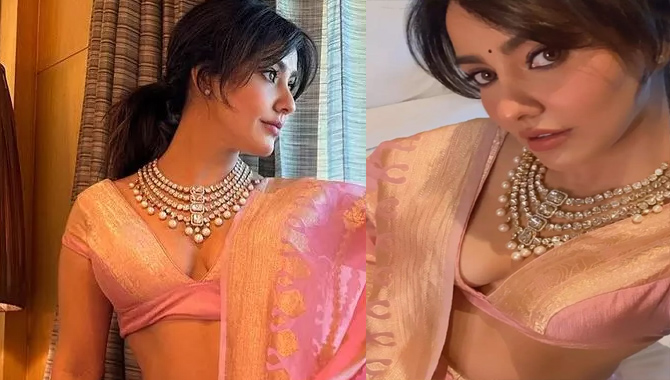 ట్రెడిష‌న‌ల్ డ్రెస్‌లో నేహా హాట్ అందాలు