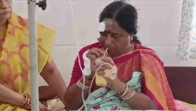 రాహుల్ గాంధీ బైక్ ర్యాలీలో ఆపశ్రుతి