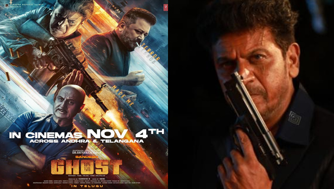 Shiva Rajkumar’s Blockbuster GHOST Releasing In Telugu On November 4