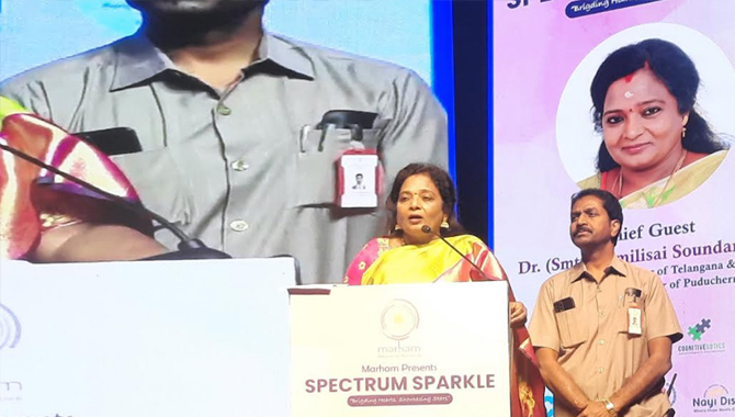Telangana Governor lauds Autism Awareness event held in Hyderabad