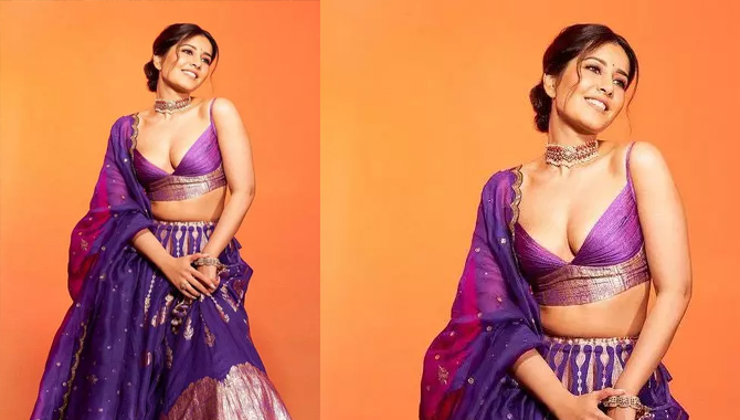 ట్రెడిష‌న‌ల్ లుక్‌లోనే గ్లామ‌ర్ ఒల‌కబోస్తున్న రాశీ