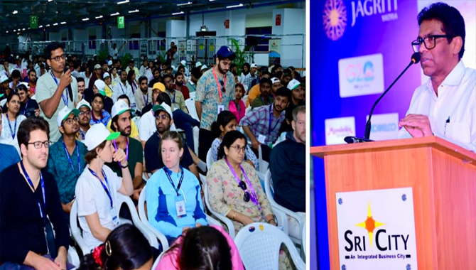 Jagriti G20-Startup20 Yatra Team visits Sri City