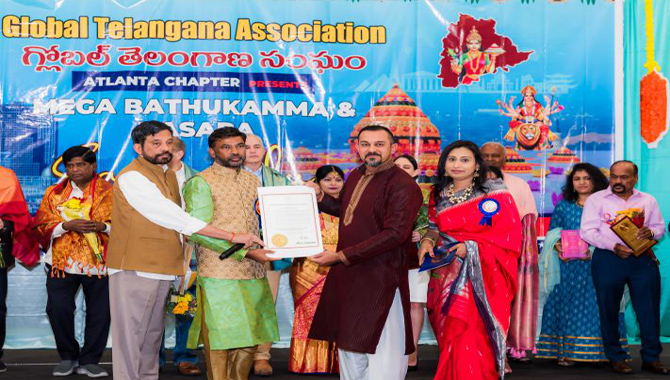 Georgia Governor issues Proclamation Recognizing Batukamma, a Flower Festival