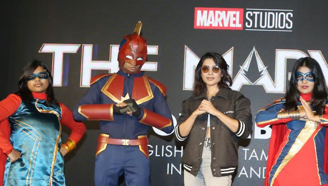 Samantha Teams Up with Marvel Studios the Marvels to launch a Special Diwali Surprise for Fans !