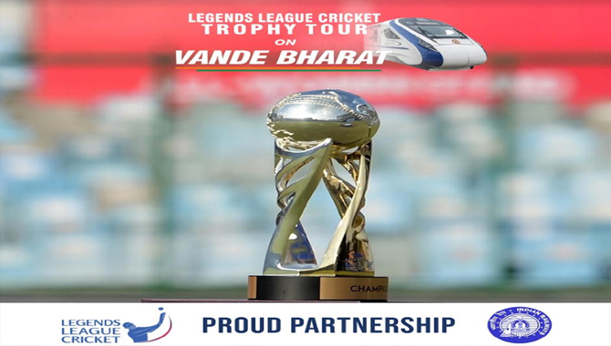 Legends League Cricket announces a national campaign with Vande Bharat Express to promote sports in India