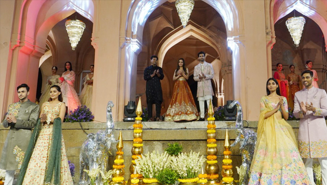 Hyderabad designer Arvind Ampula launches latest Diwali collection ‘VARENYAM 23’