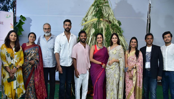 నిహారిక కొణిదెల సమర్పణలో లాంఛనంగా ప్రారంభమైన పింక్ ఎలిఫెంట్ పిక్చర్స్ ఎల్.ఎల్.పి, శ్రీరాధా దామోదర్ స్టూడియోస్ ప్రొడక్షన్ నెం.1 చిత్రం