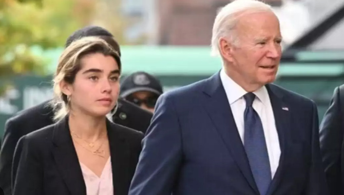 జో బైడెన్ మనవరాలి కారుపై దాడి