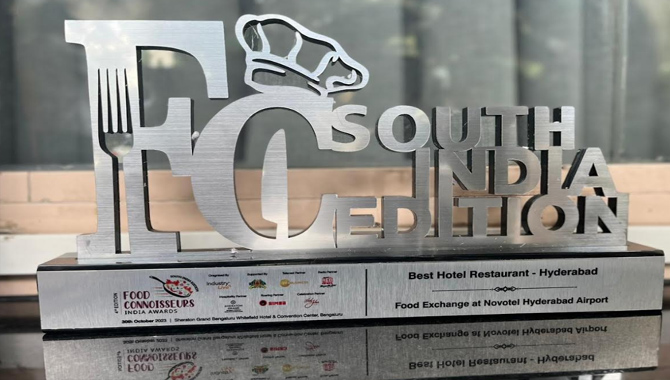 Novotel Hyderabad Airport Receives Top Accolade for Best Hotel Restaurant in Hyderabad at the Food Connoisseurs India Awards
