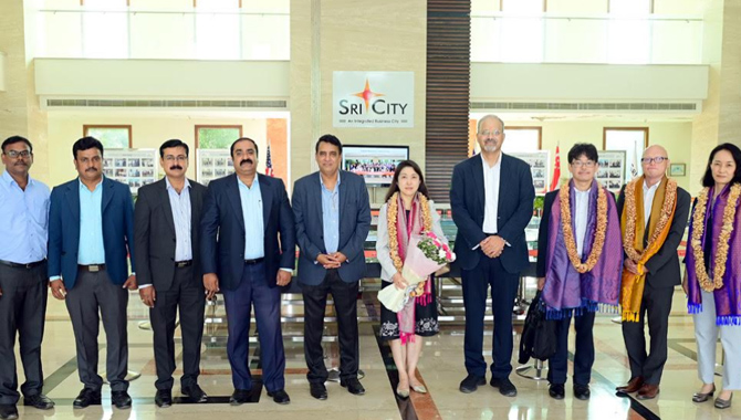 Senior officials of Japanese Embassy in India visit Sri City 