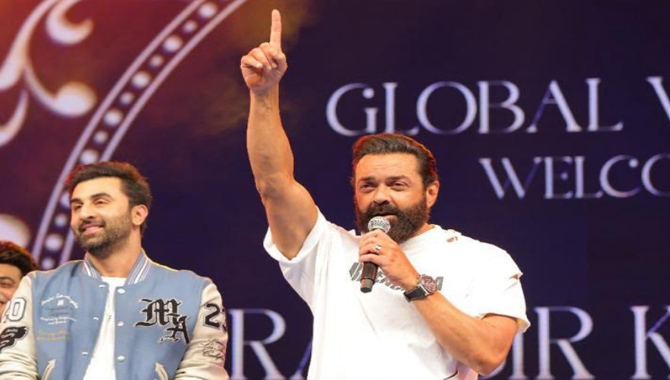 Ranbir Kapoor & Bobby Deol Rock Global Village in Dubai with ‘Arjan Vailly’ Song Premiere